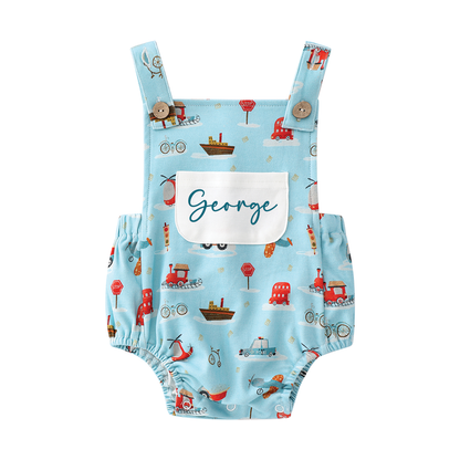 Adventure Awaits Personalised Organic Lounge Set, Romper & Dungaree