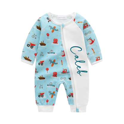 Adventure Awaits Personalised Organic Lounge Set, Romper & Dungaree