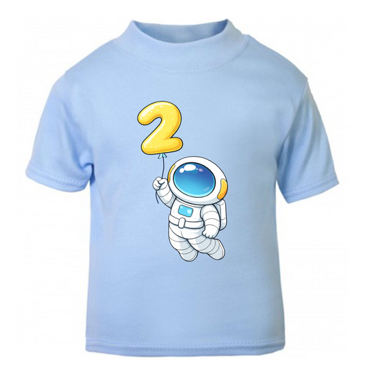 Space Birthday T-Shirt | Kids Age Birthday T-Shirt