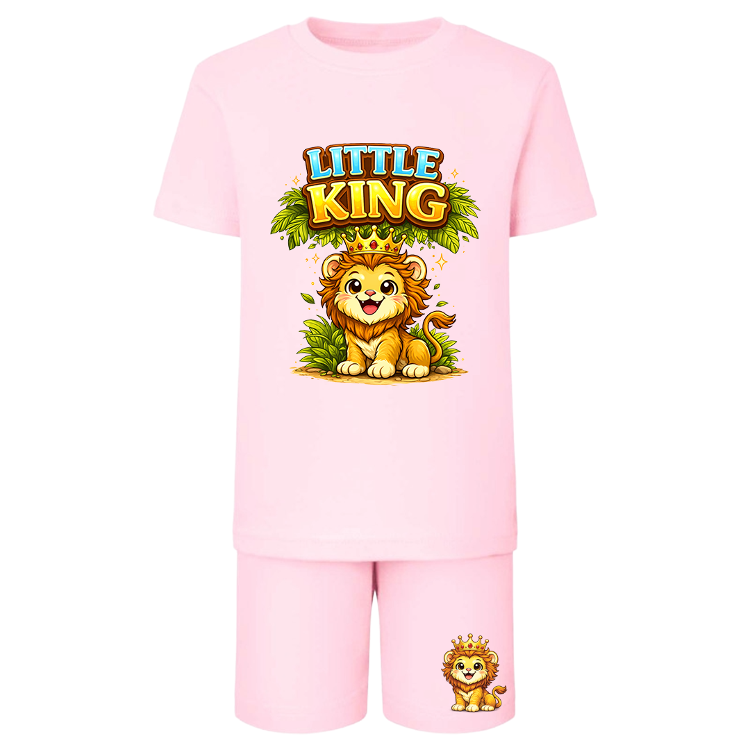 Personalised Safari Kids Shorts & T-Shirt Matching Set