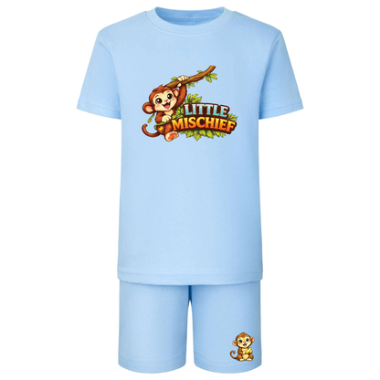 Personalised Safari Kids Shorts & T-Shirt Matching Set