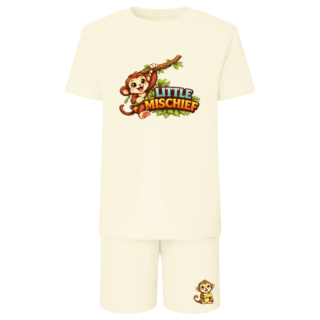 Personalised Safari Kids Shorts & T-Shirt Matching Set