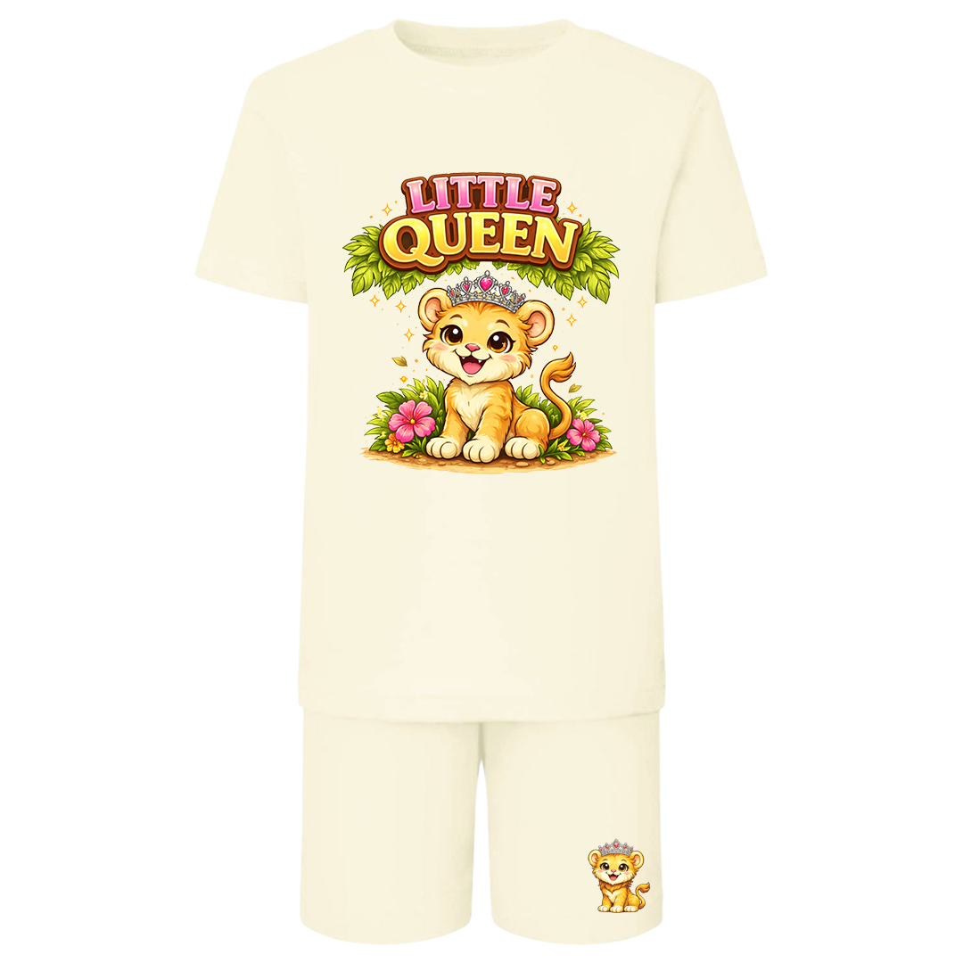 Personalised Safari Kids Shorts & T-Shirt Matching Set
