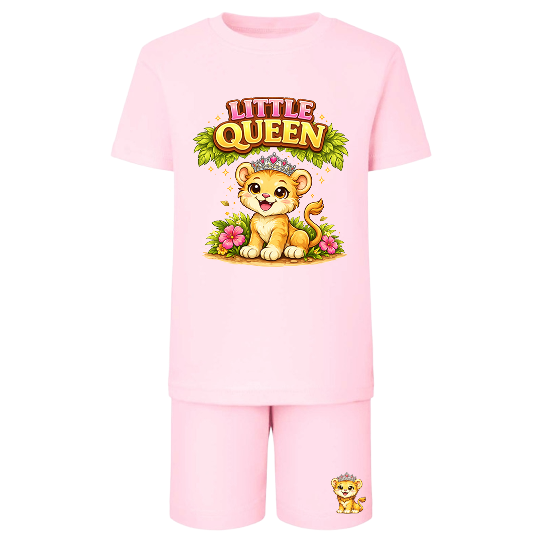 Personalised Safari Kids Shorts & T-Shirt Matching Set
