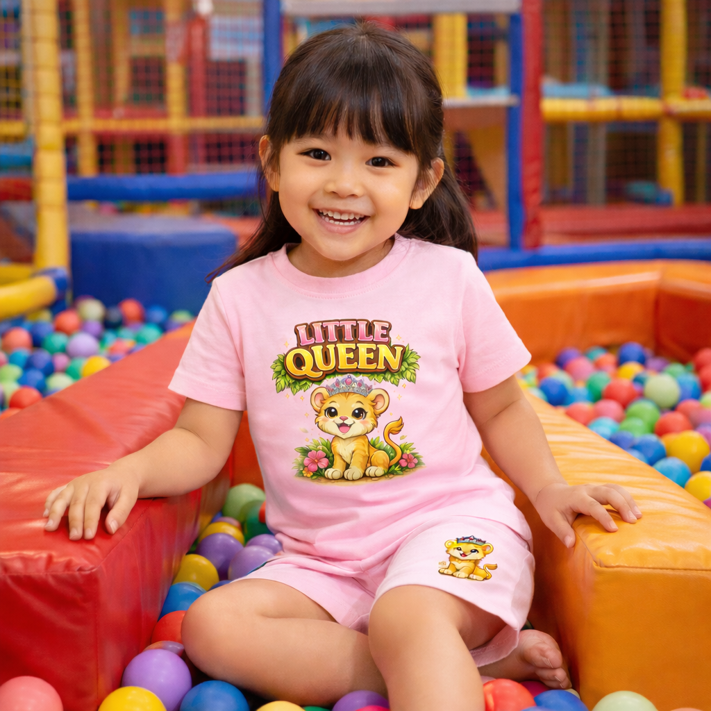 Personalised Safari Kids Shorts & T-Shirt Matching Set