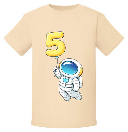 Space Birthday T-Shirt | Kids Age Birthday T-Shirt