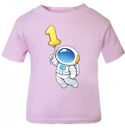 Space Birthday T-Shirt | Kids Age Birthday T-Shirt