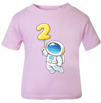 Space Birthday T-Shirt | Kids Age Birthday T-Shirt