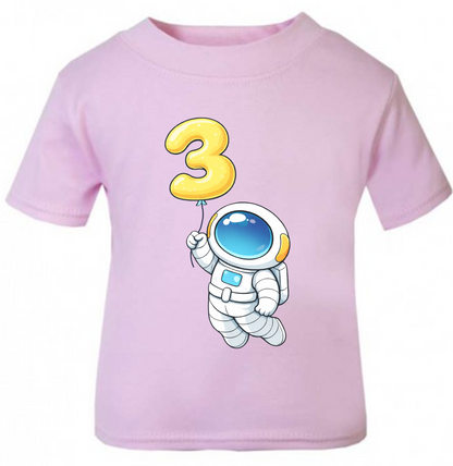 Space Birthday T-Shirt | Kids Age Birthday T-Shirt