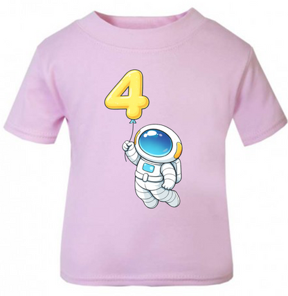 Space Birthday T-Shirt | Kids Age Birthday T-Shirt