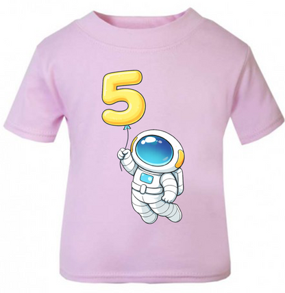 Space Birthday T-Shirt | Kids Age Birthday T-Shirt