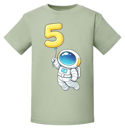 Space Birthday T-Shirt | Kids Age Birthday T-Shirt
